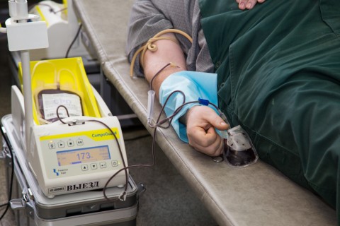 Сотрудники Жигулевской ГЭС во время донорской акции сдали 14,5  литра крови