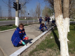 Работники ООО «Газпром добыча Астрахань» приняли активное участие в апрельском субботнике