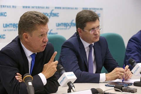Пресс-конференция Министра энергетики РФ Александра Новака и Алексея Миллера