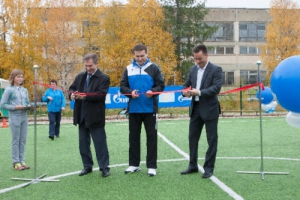 «Газпром трансгаз Ухта» открыло спортивную площадку в Республике Коми
