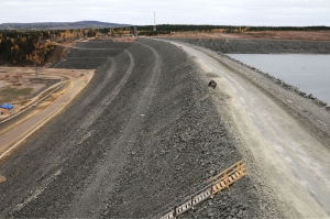 Асфальто-бетонная диафрагма Богучанской ГЭС возведена до проектной отметки